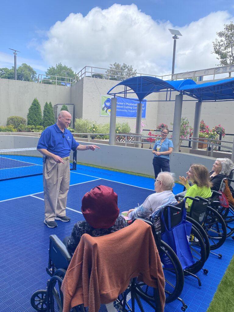 The Parker Jewish Institute opens outdoor pickleball court
