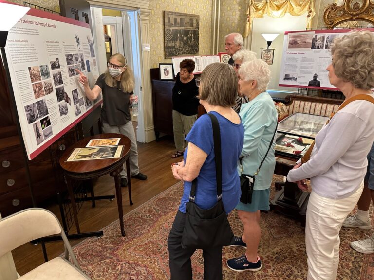 Schreiber Class of ’63 visits Historical Society’s “WWI: The Home Front” Exhibition
