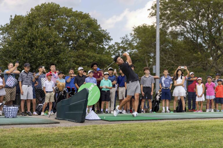 Sands welcomes two-time major champion golfer Collin Morikawa to Long Island for youth clinic with first tee