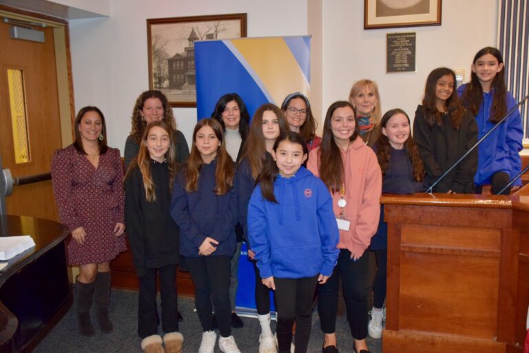 New club presents at Floral Park-Bellerose’s December board of education meeting