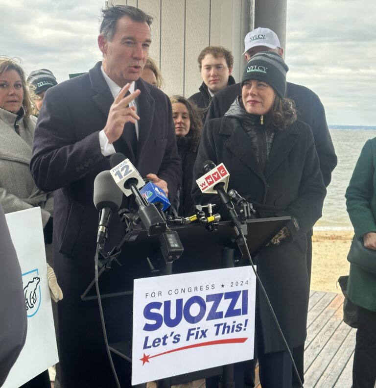 Tom Suozzi campaigns on continued environmental protections amid endorsements