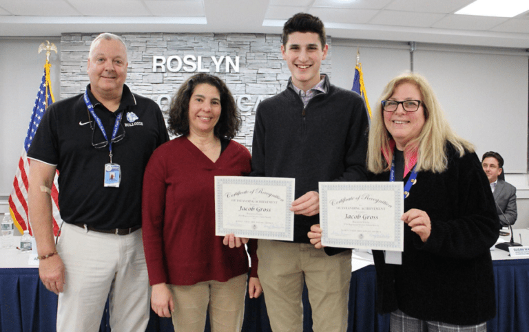 Roslyn BOE recognizes academic and athletic achievements