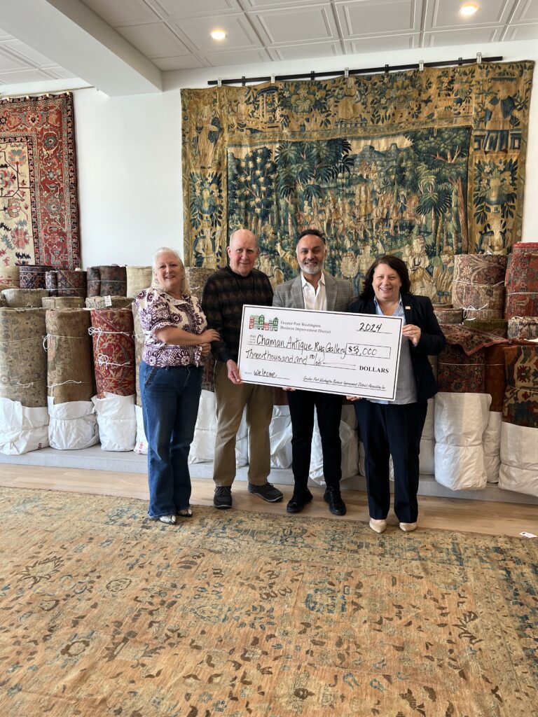 Chaman Antique Rug Gallery recognized with grants from Port Washington B.I.D.