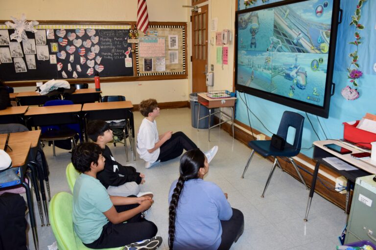 New Hyde Park-Garden City Park students participate in E-Sports lessons