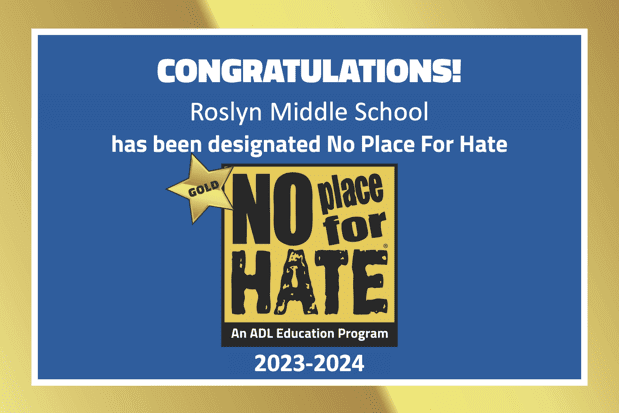 Roslyn Middle School earns ‘No Place for Hate’ banner