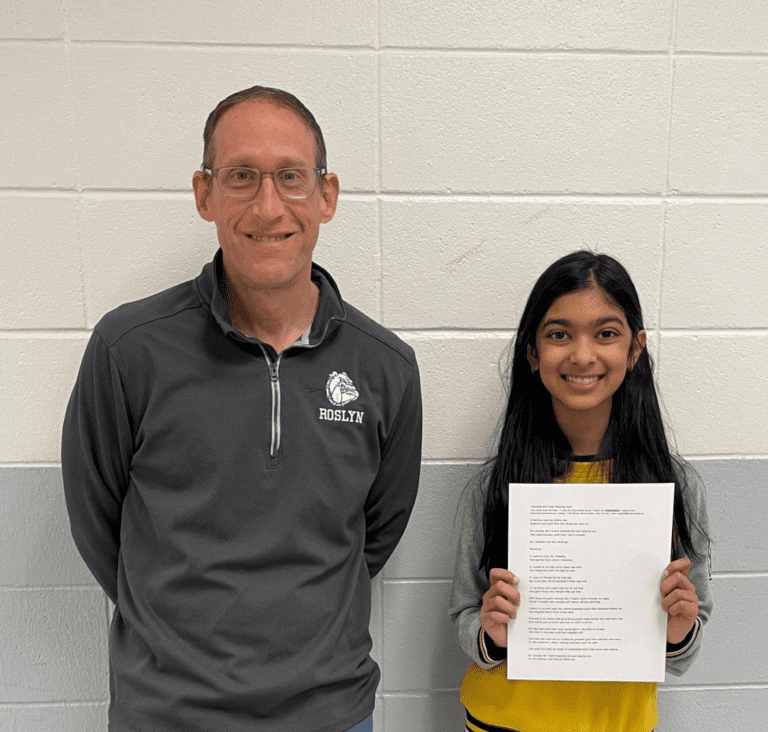 Roslyn sixth grader wins honorable mention in Walt Whitman Poetry Contest